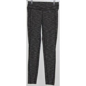 Womens Lucy Powermax Athletic Leggings Gray Full Length Tights Yoga Pants Size S